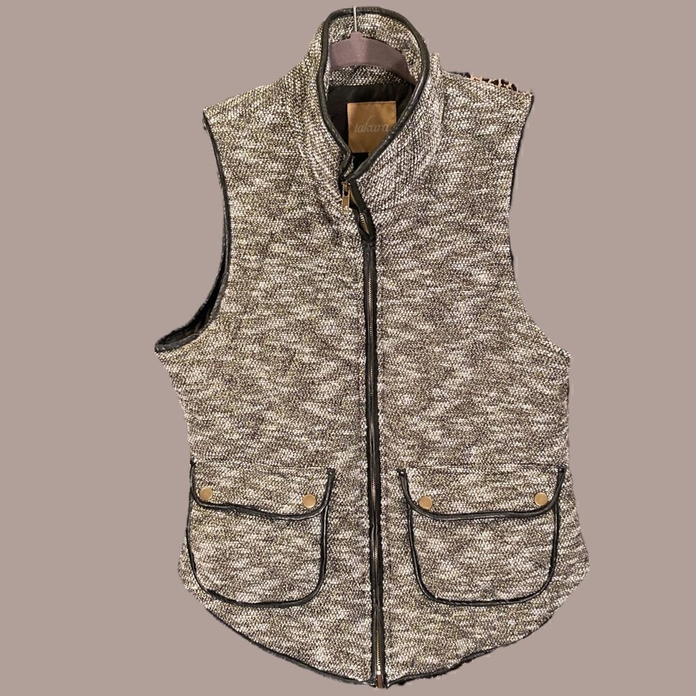 Tweed Puffer Vest   